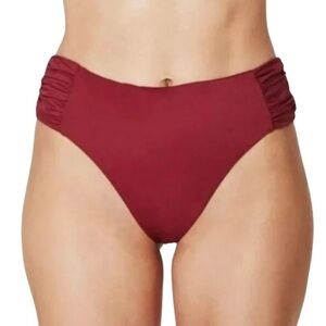Andie Swim the Ruched Side Bottom NWT‎ size XS in Truffle Bikini Swimsuit